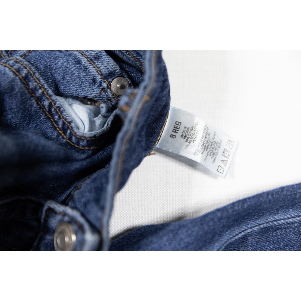 Gap Denim Womens 6/28R High Rise Wide Leg Jeans Medium Wash Blue Casual Pants - Picture 8 of 8